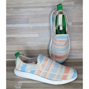Sanuk Chiba Quest Knit Multicolor Shoes Womans Size 9 Comfort‎ Slip On Summer